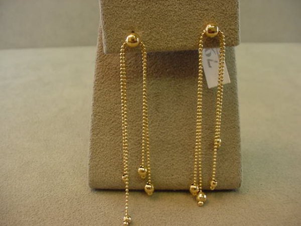 14K GOLD PIERCED EARRINGS