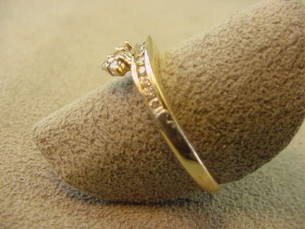 14K GOLD DIAMOND WRAP RING - 2