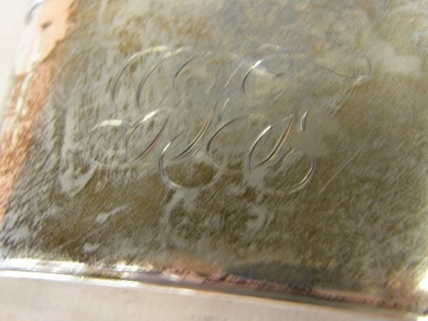 FLASK WITH STERLING TRIM (3/8 PINT) - 3