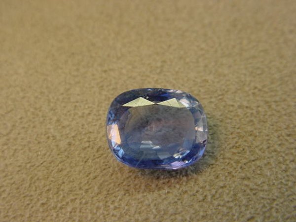 1 UNSET BLUE SAPPHIRE APPX. 11.2 X 9.4 X 5.0 MM