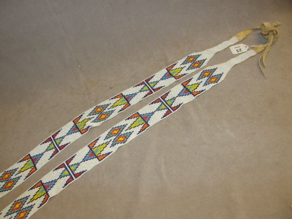 2 MATCHING INDIAN BEADED ITEMS