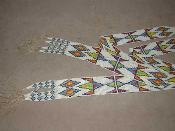 2 MATCHING INDIAN BEADED ITEMS - 2