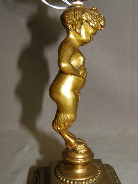BRONZE FIGURAL CANDLESTICK - 3