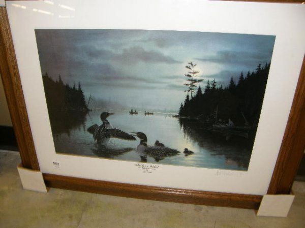 FRAMED SIGNED AND NUMBERED KOUBA PRINT: FRAMED SIGNED AND NUMBERED KOUBA PRINT - 19" X 12 1/2" - .
