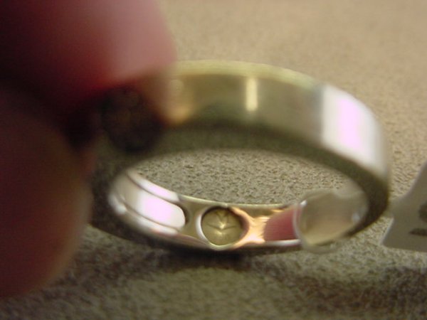 18K WHITE GOLD MOVADO DIAMOND BAND - 2
