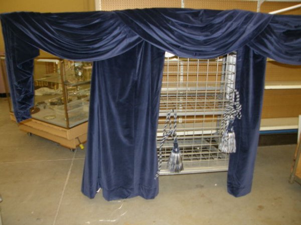 BLUE VELVET DRAPES