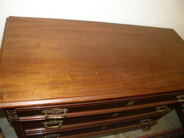 VICTORIAN EAST LAKE STYLE 3 DRAWER CHEST - 2