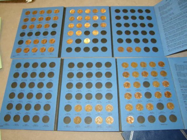 5 COIN BOOKS -PARTIALLY FILLED - 3