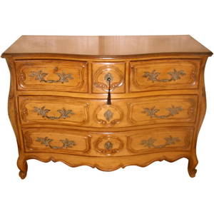 French Fruitwood Chest Five Drawer 30;s-40's Fabulous
