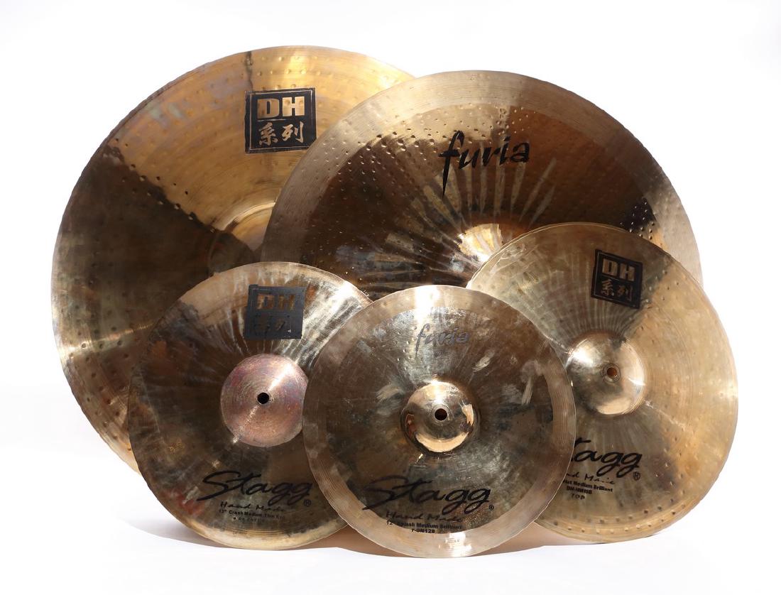Stagg Drum Cymbal Set with Soft bag (1 of 1)