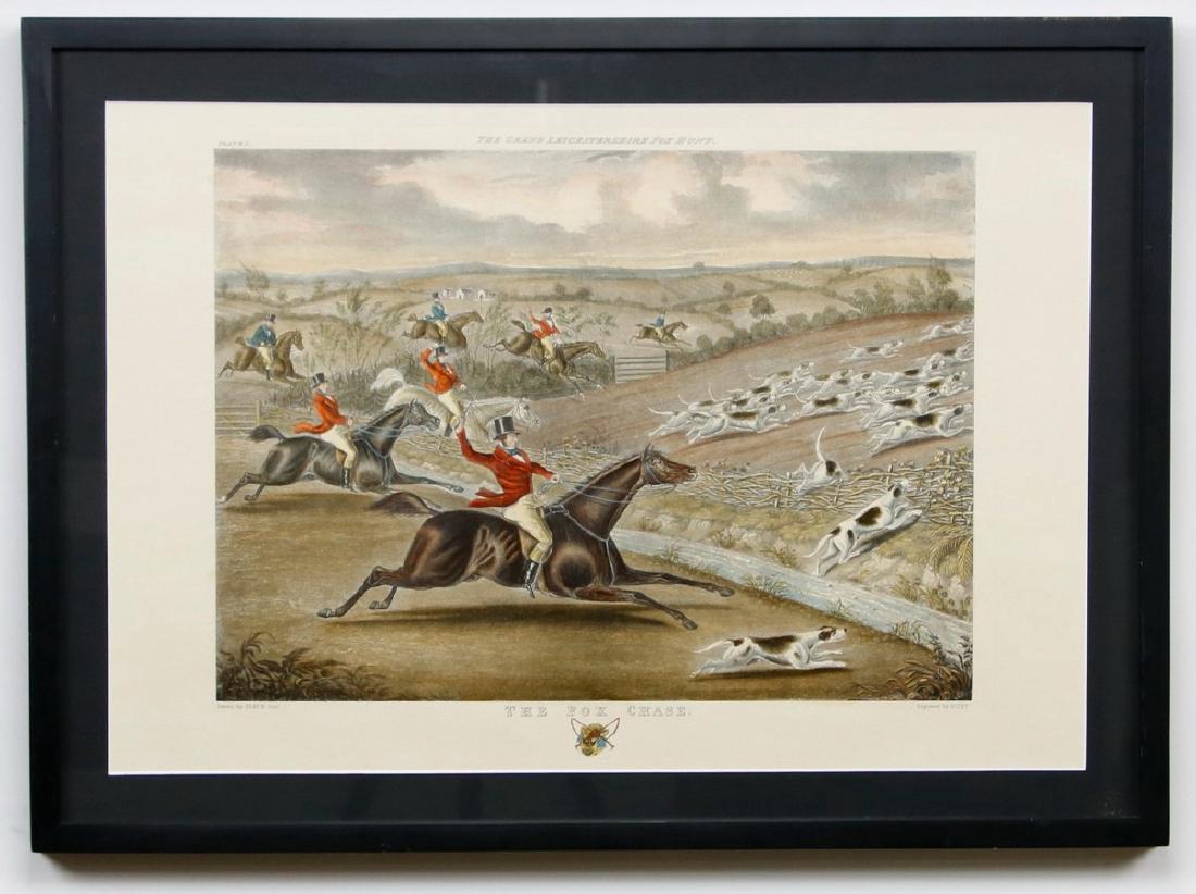 The Grand Leicestershire Fox Hunt Engraving (1 of 3)
