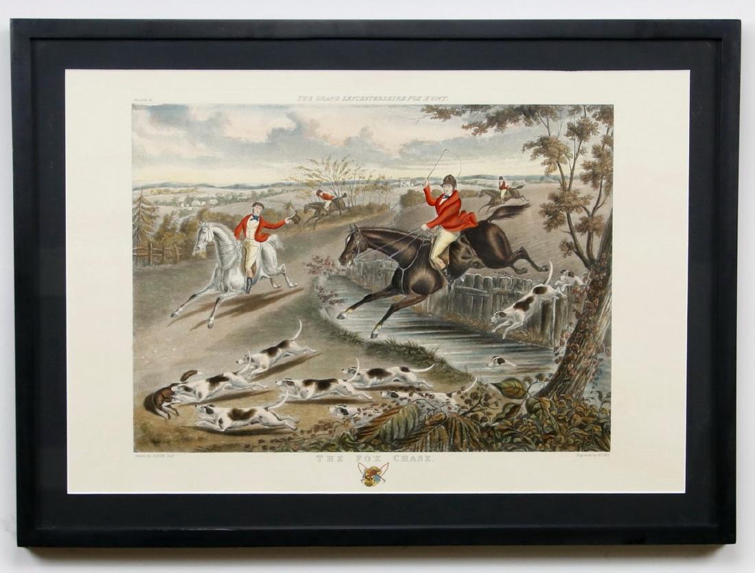 The Grand Leicestershire Fox Hunt Engraving (1 of 3)