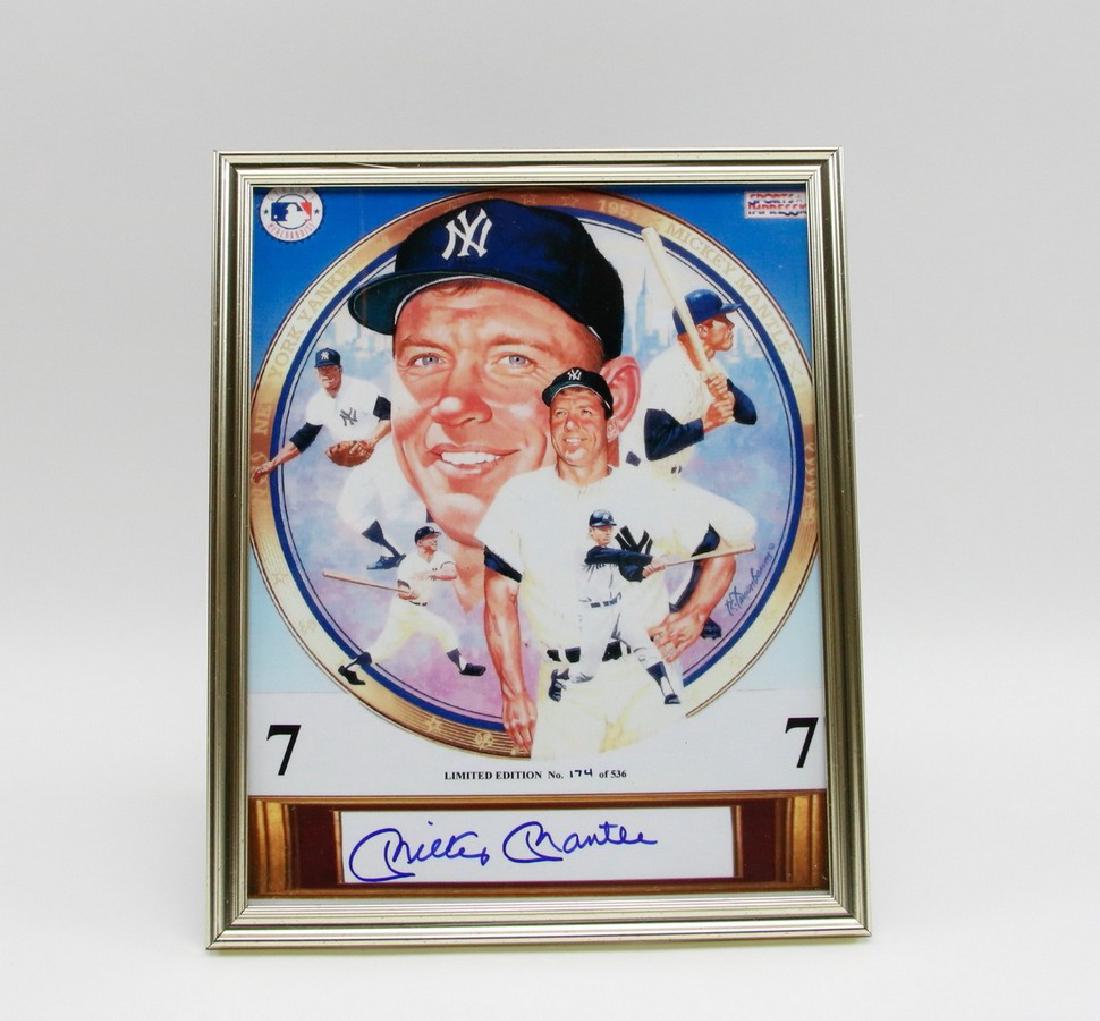 Mickey Mantle Autographed Picture (Framed) (1 of 2)