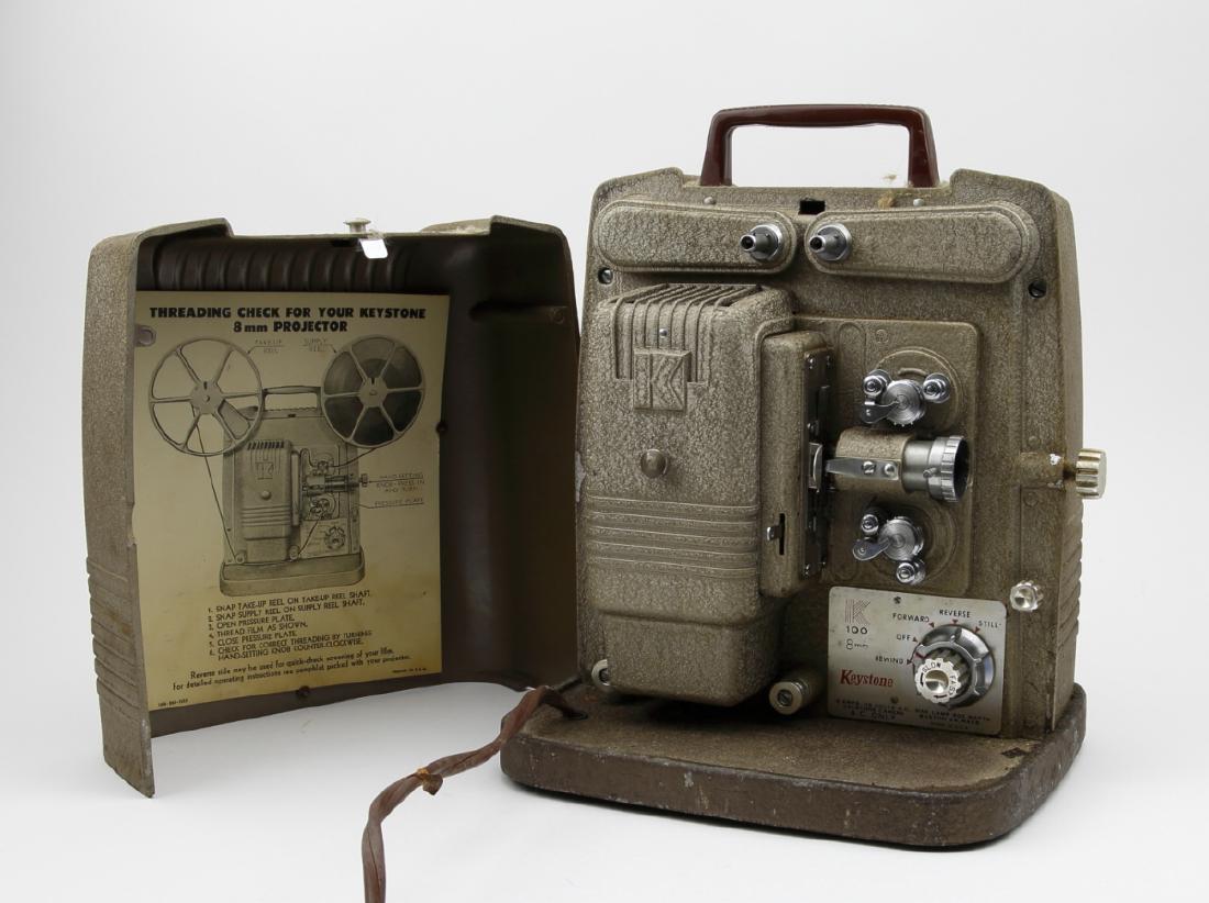 Mid Century Deco Keystone R100 8mm Projector (1 of 4)