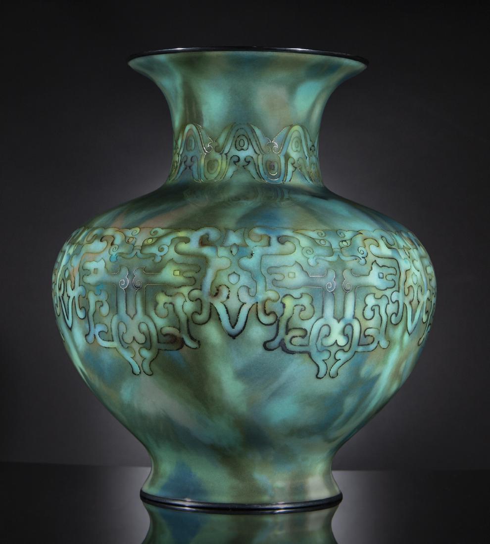 Japanese Cloisonne Enamel Vase (1 of 6)