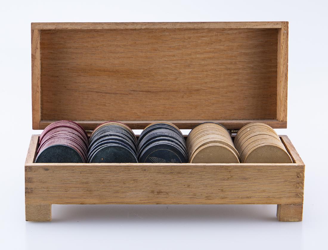 Vintage wooden Poker Chips (1 of 5)