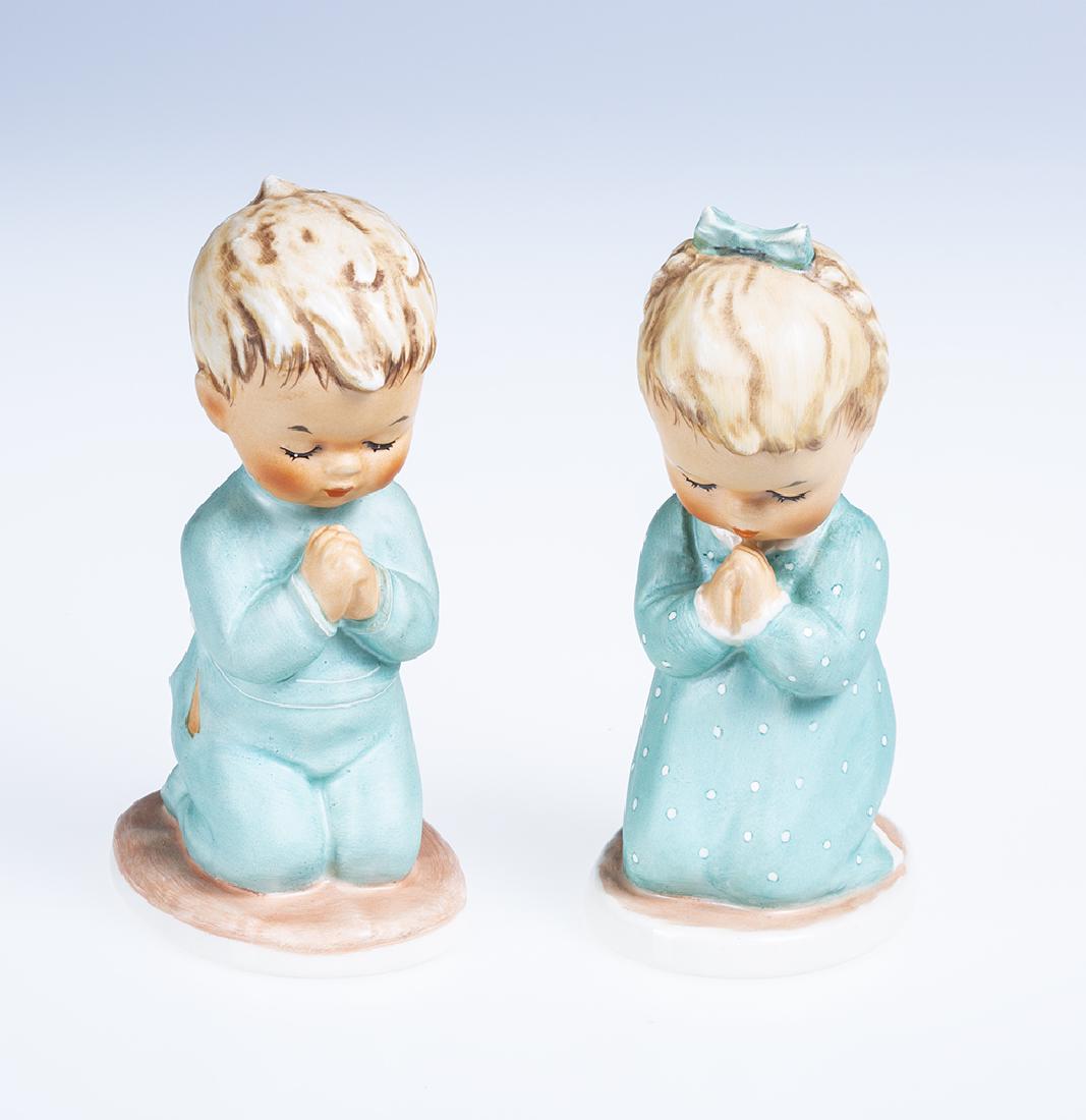 Goebel Hummel Porcelain Figurines: Goebel Hummel A Child's Prayer 5" T & Bless Us All 5" T