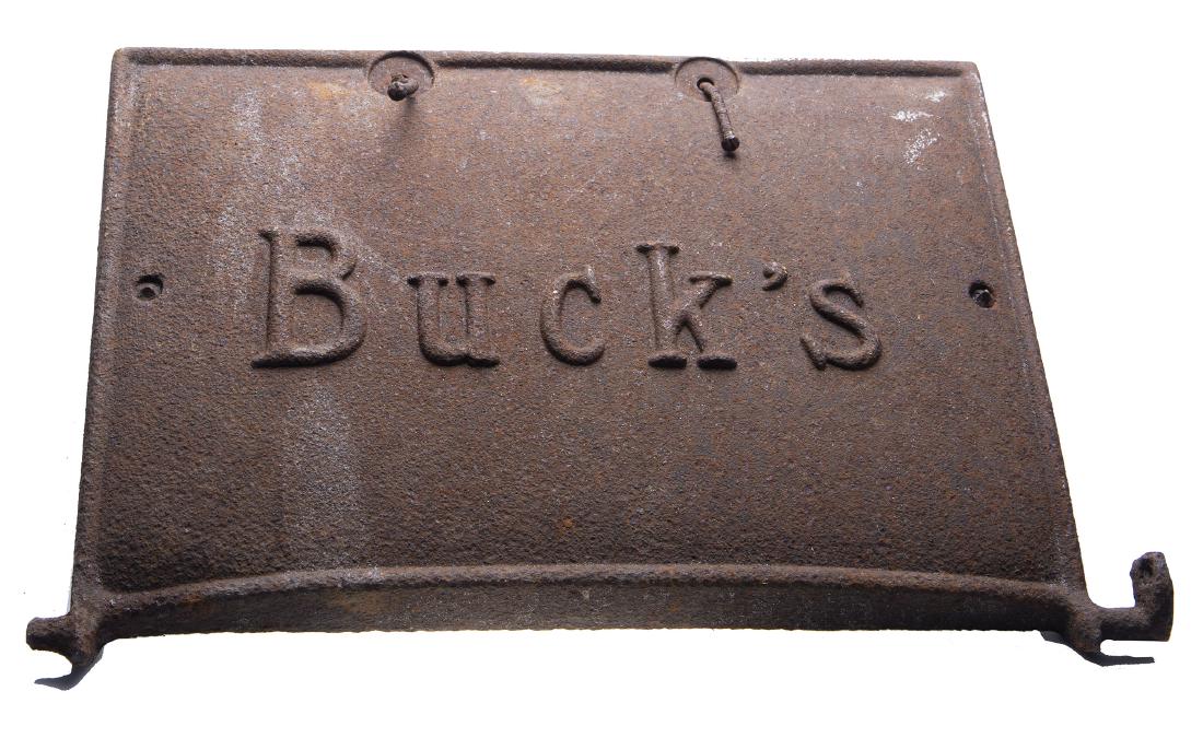 Bucks Cast Iron Stove Door: Bucks Cast Iron Stove Door. 16 1/4" W x 11 3/4" H