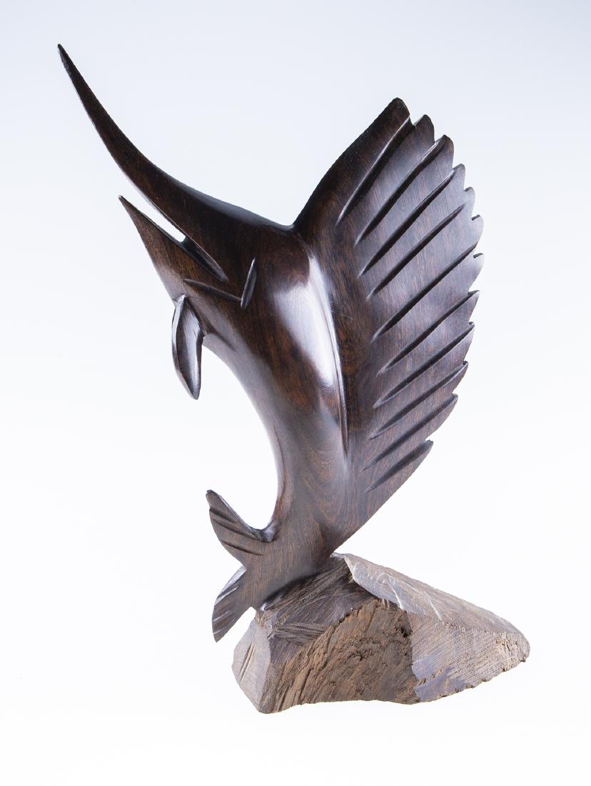 Hand Carved Marlin Statue: Hand Carved Marlin Statue. 12"T x 5" 1/2W