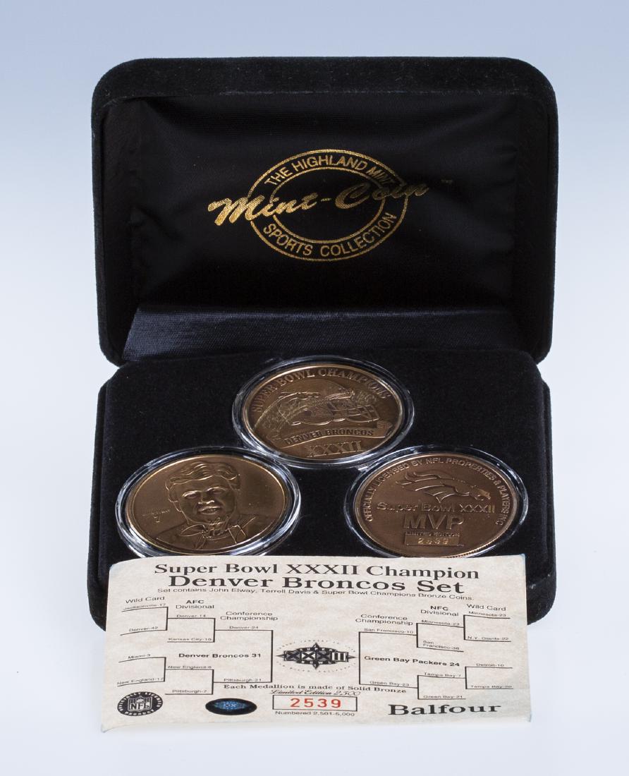 Super Bowl XXXII Dever Bronco Coin Set (1 of 1)