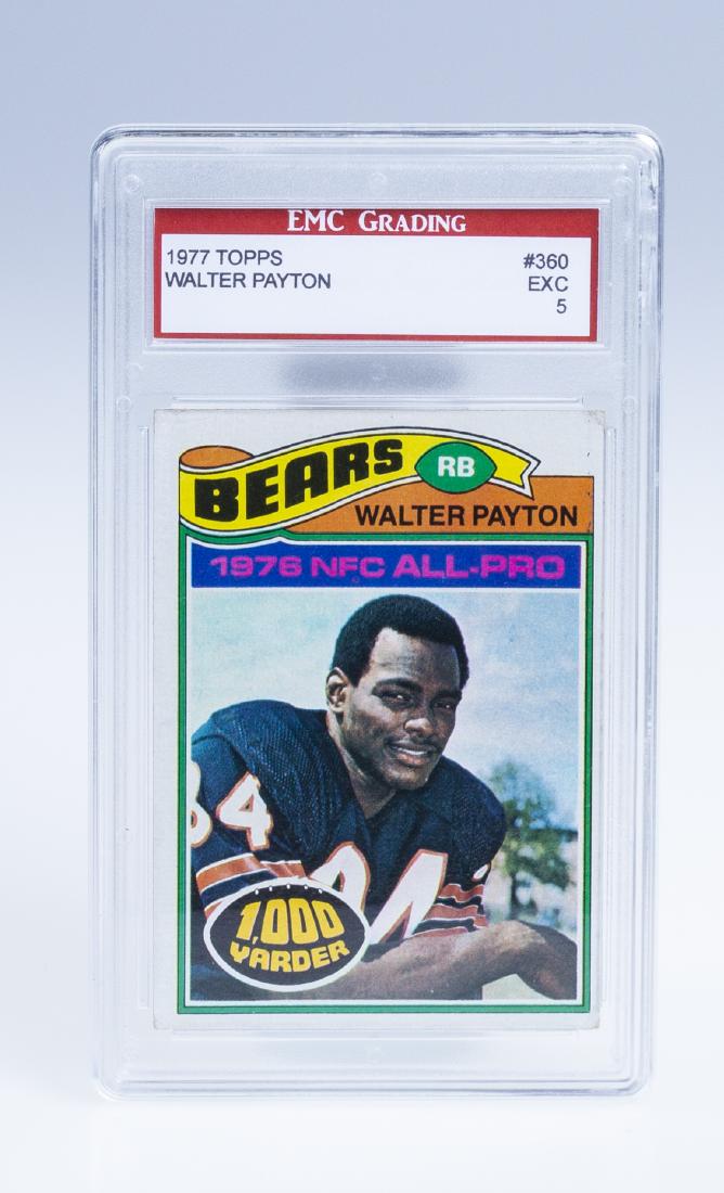 Walter Payton 1977 Football Card (Graded): Walter Payton Topps 1977 Football Card (Graded)