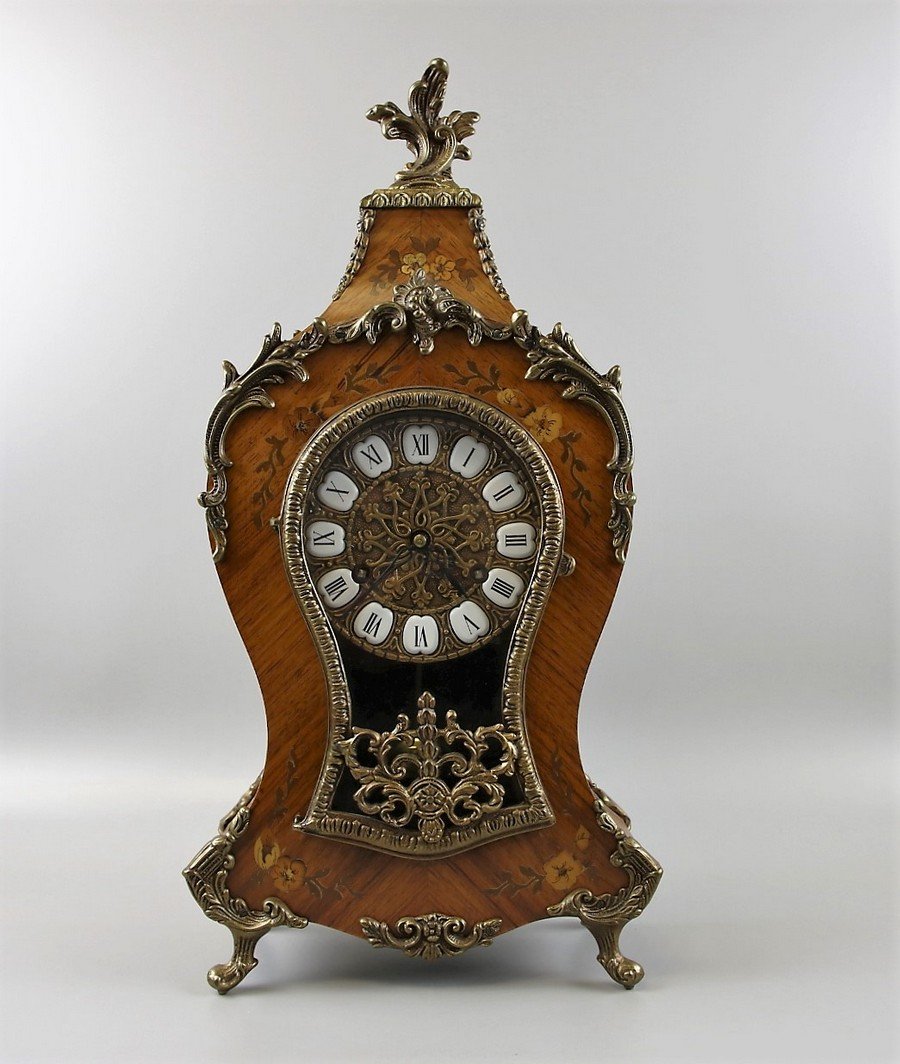 Boulle Gilded Mantel Clock (1 of 9)