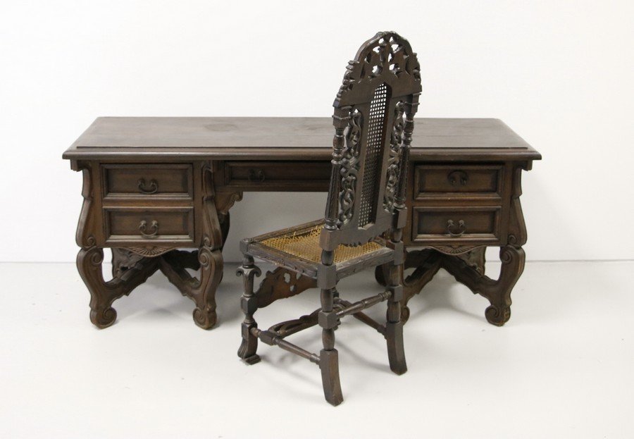 Gothic Style Desk with Chair (1 of 10)