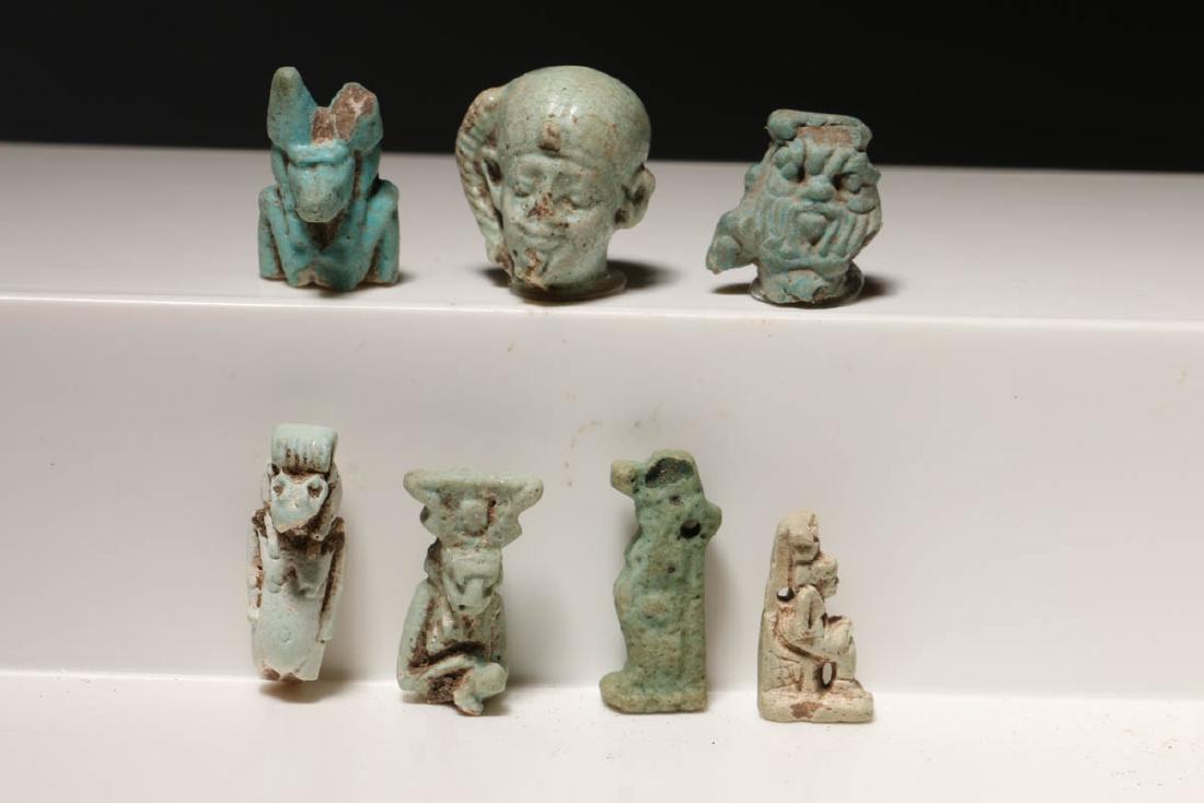 Egyptian Faience Amulets (1 of 8)