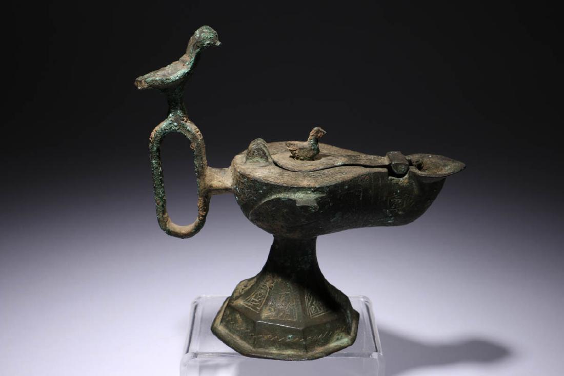 Persian Bronze Oil Lamp (1 of 10)