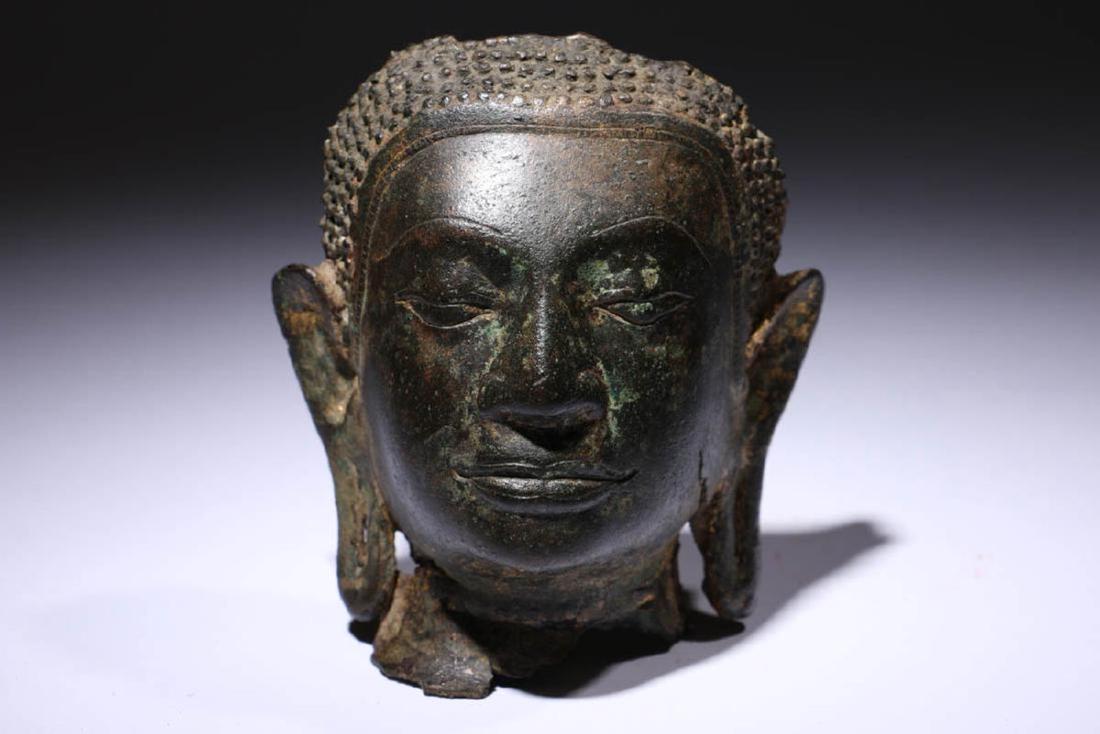 Bronze Buddha Head Fragment (1 of 5)