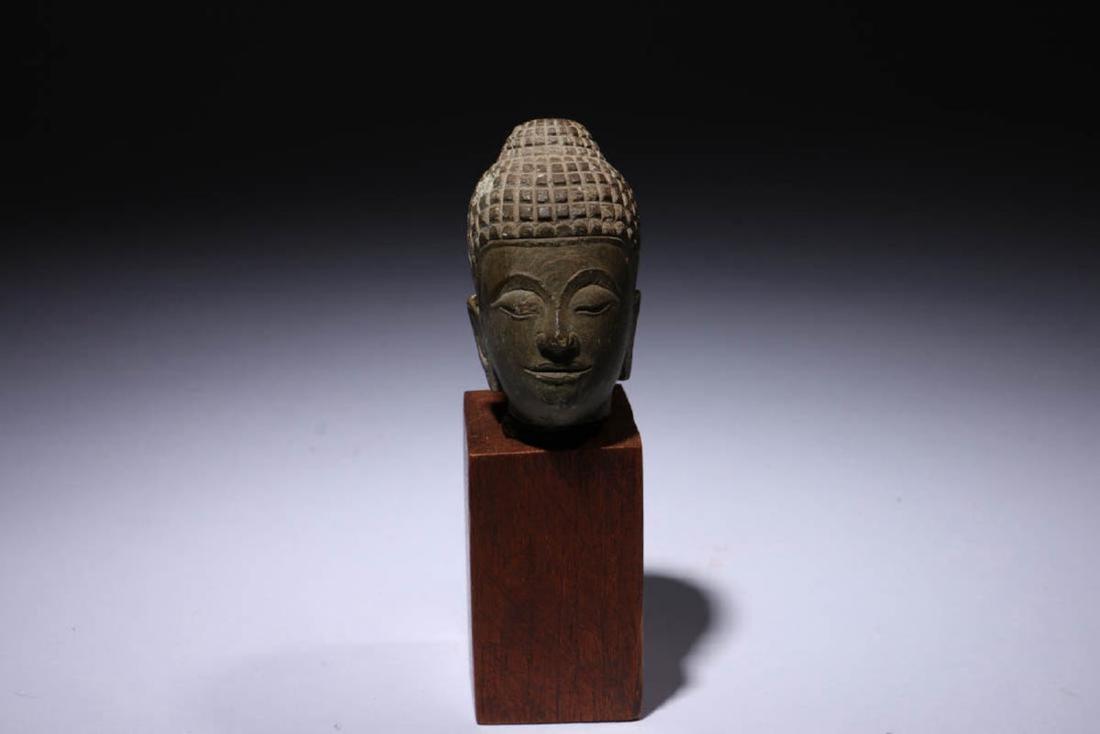Small Stone Buddha Head (1 of 5)