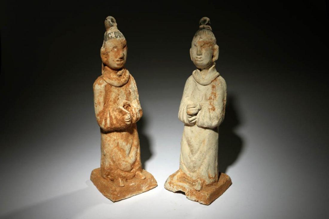 Chinese Han Dynasty Attendants Lot of two (1 of 5)