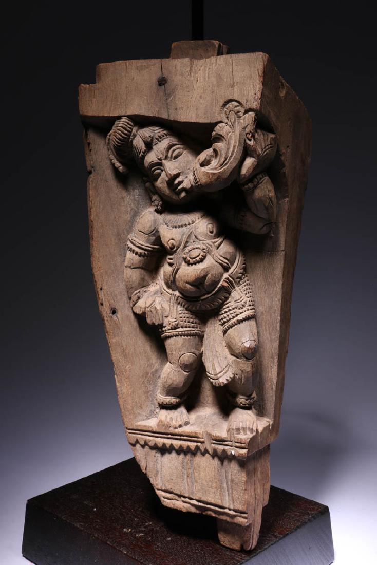 South India Wood Chariot Panel (1 of 4)