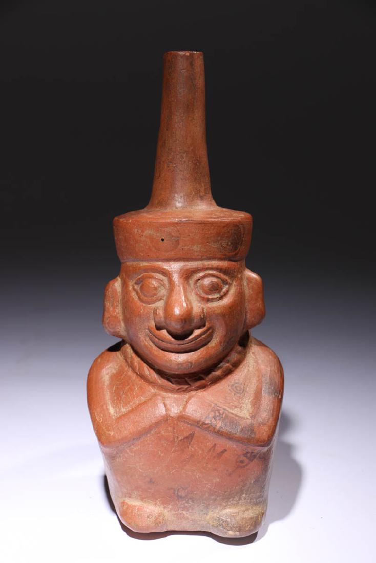 Pre-columbian Moche Stirrup Vessel (1 of 5)