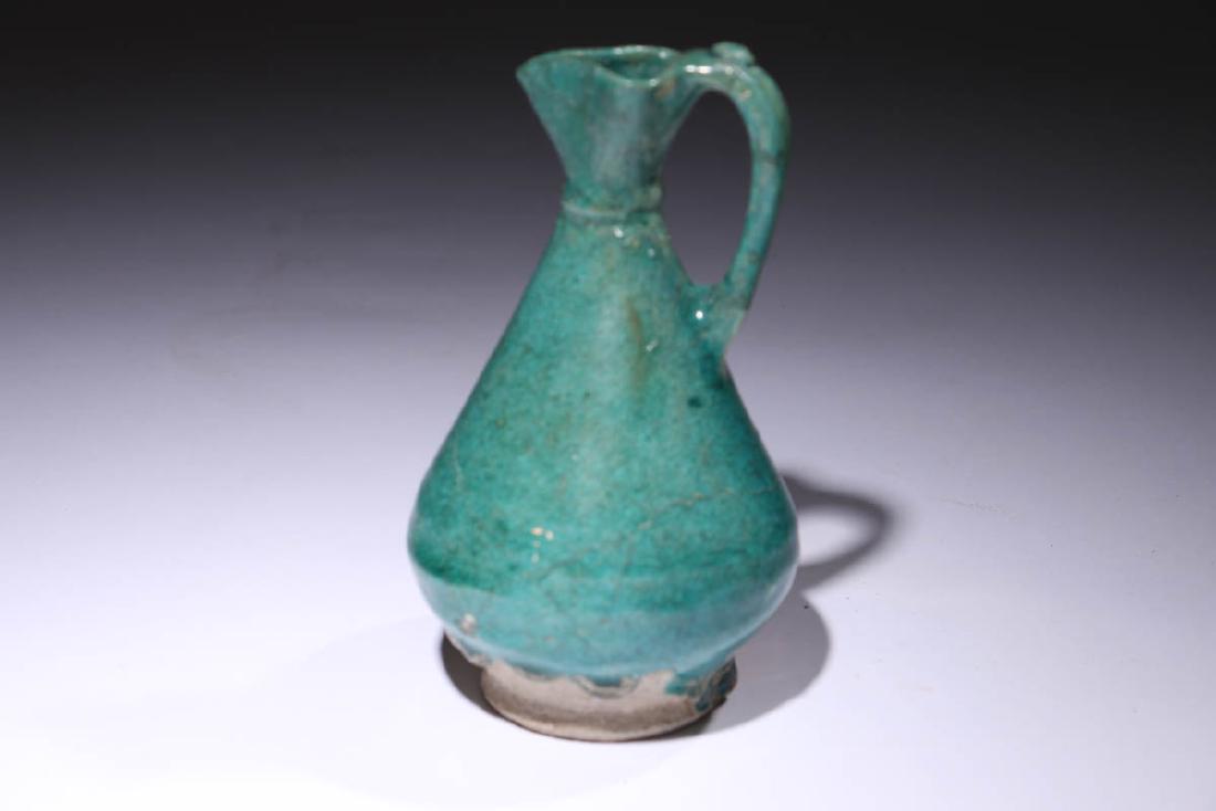 Ancient Islamic Kashan Ceramic Juglet (1 of 4)