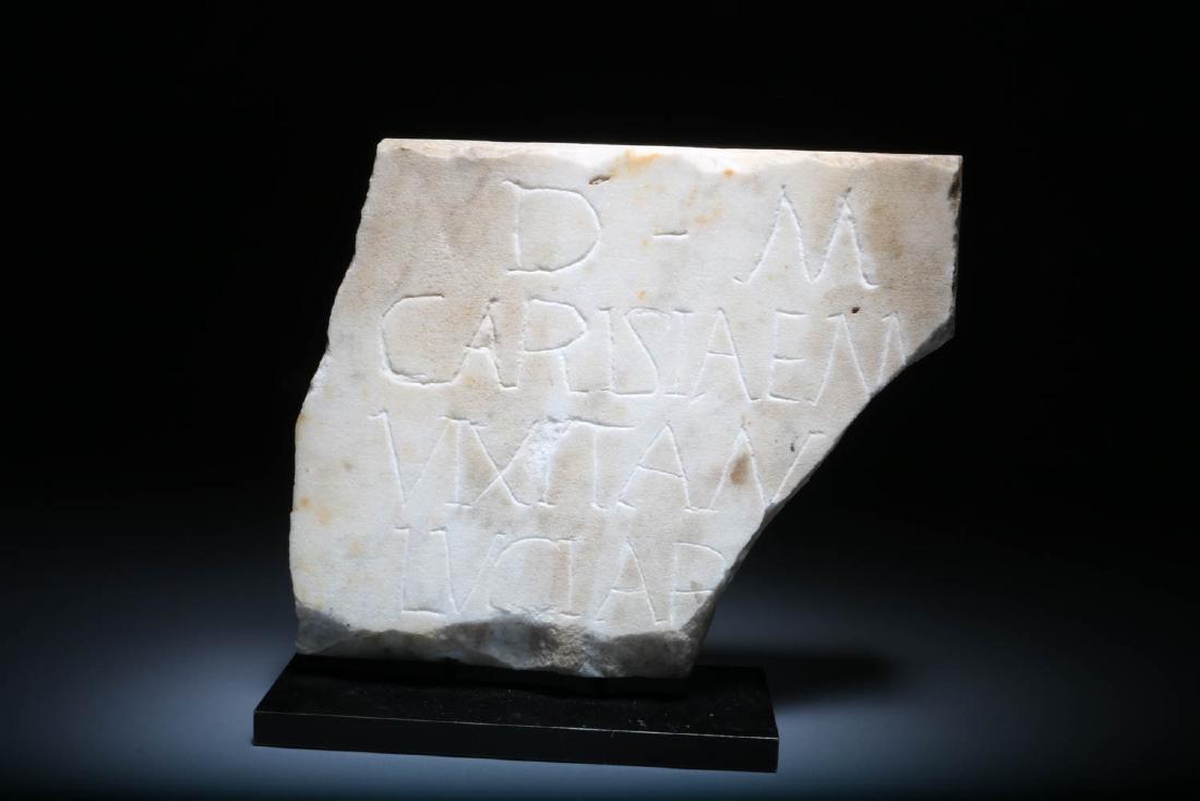 Ancient Roman Funerary Plaque (1 of 4)