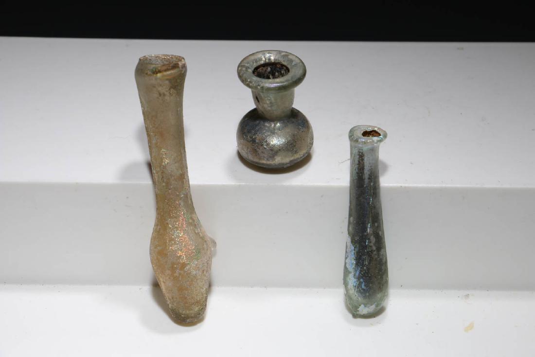 Holy land Glass Tear Vial Bottles - Lot of 3 (1 of 3)