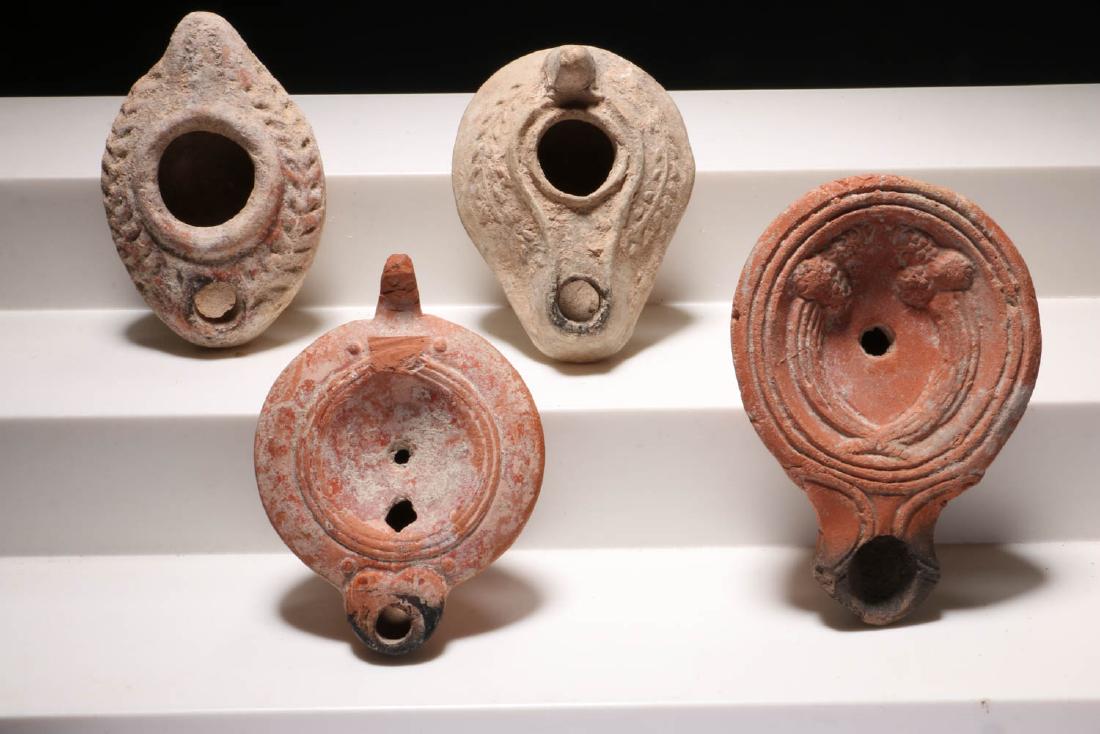 Roman Oil Lamps - Lot of 4 (1 of 2)