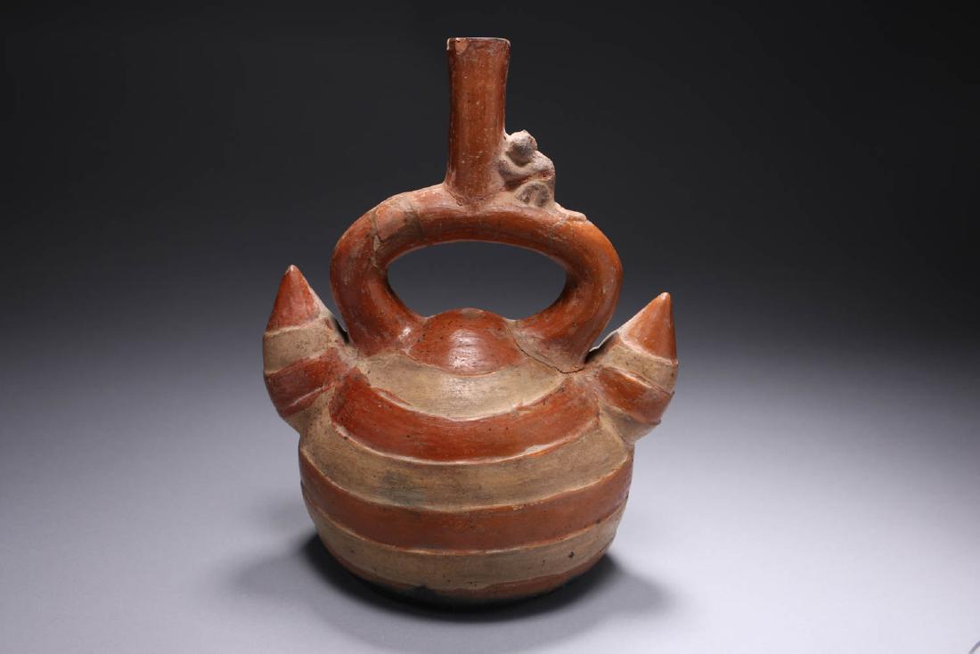 Pre-columbian Moche Stirrup Jar (1 of 5)