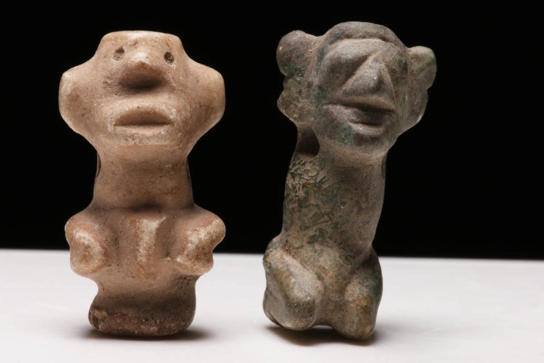 Pre-columbian Stone Amulet - Lot of 2 (1 of 5)