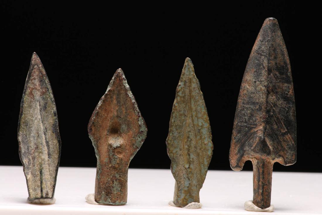 Ancient Greek and Persian Bronze Arrowheads - Lot 0f 4 (1 of 2)