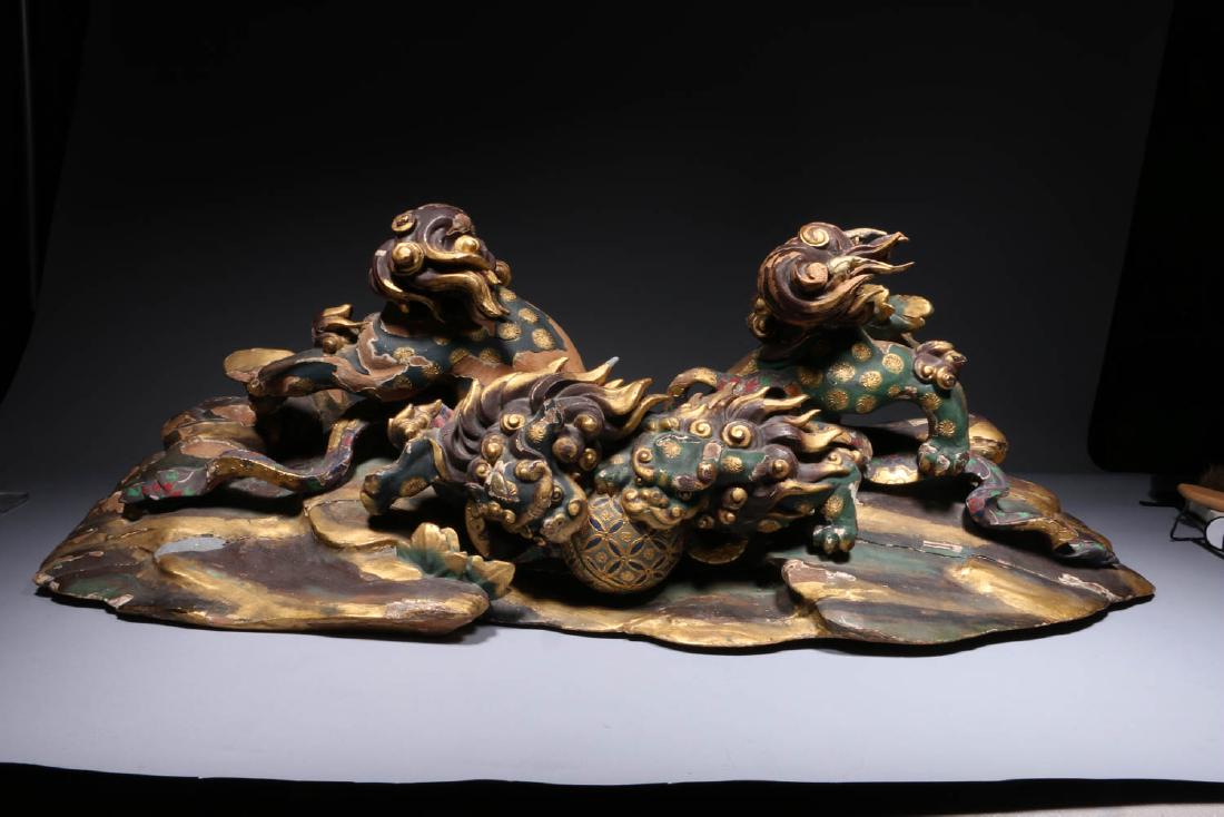Japanese Foo Dogs Mantle Piece (1 of 8)