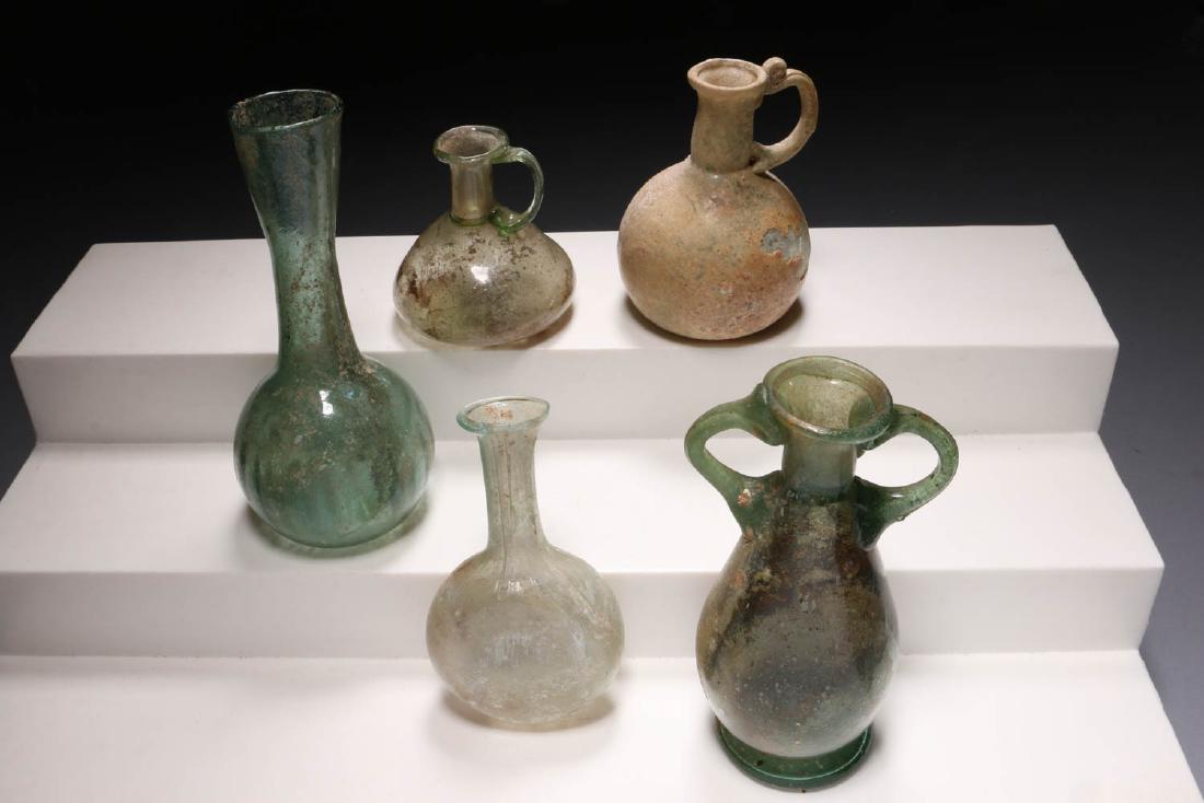 Roman Glass Bottles - Lot of 5 (1 of 2)