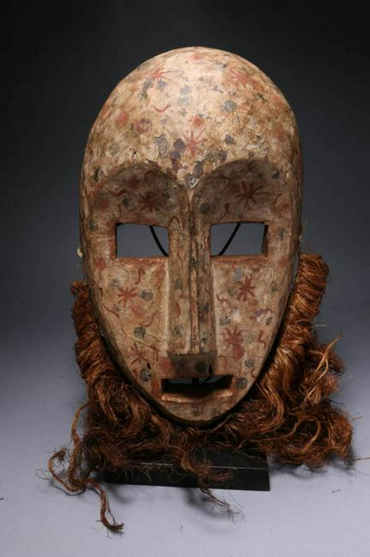 African Art Kumu Mask, RDC (1 of 3)