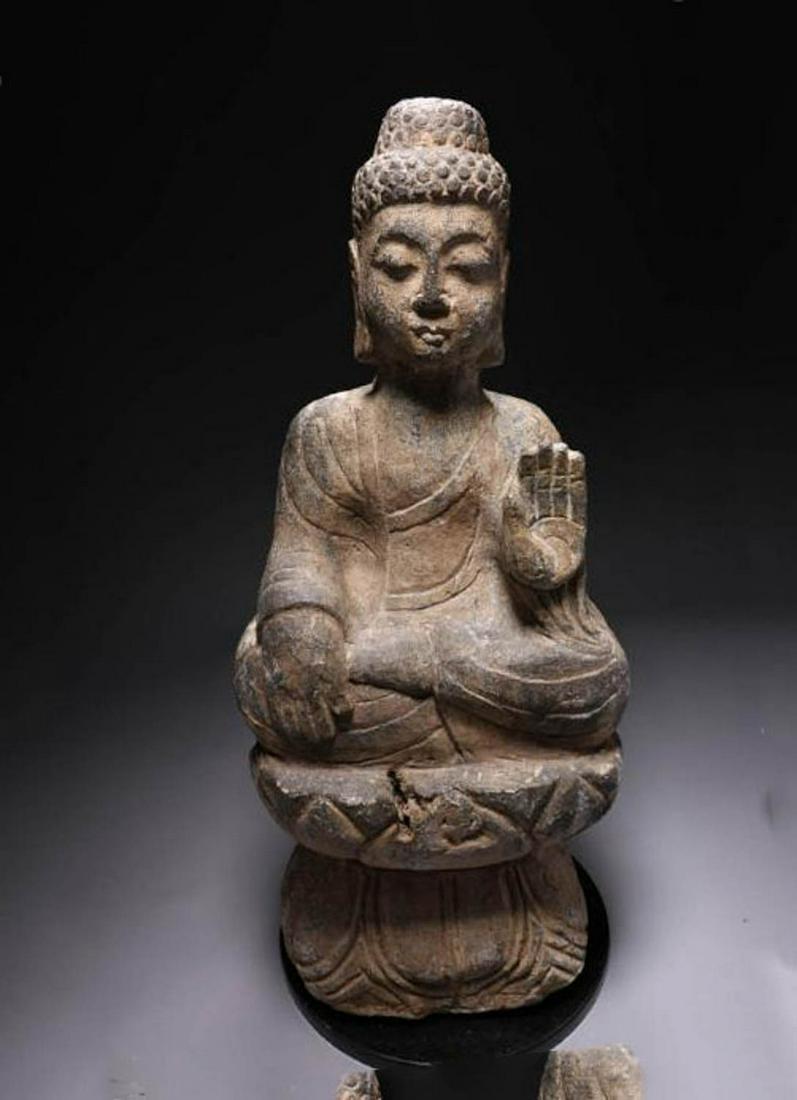 Southeast Asian Stone Buddha (1 of 4)