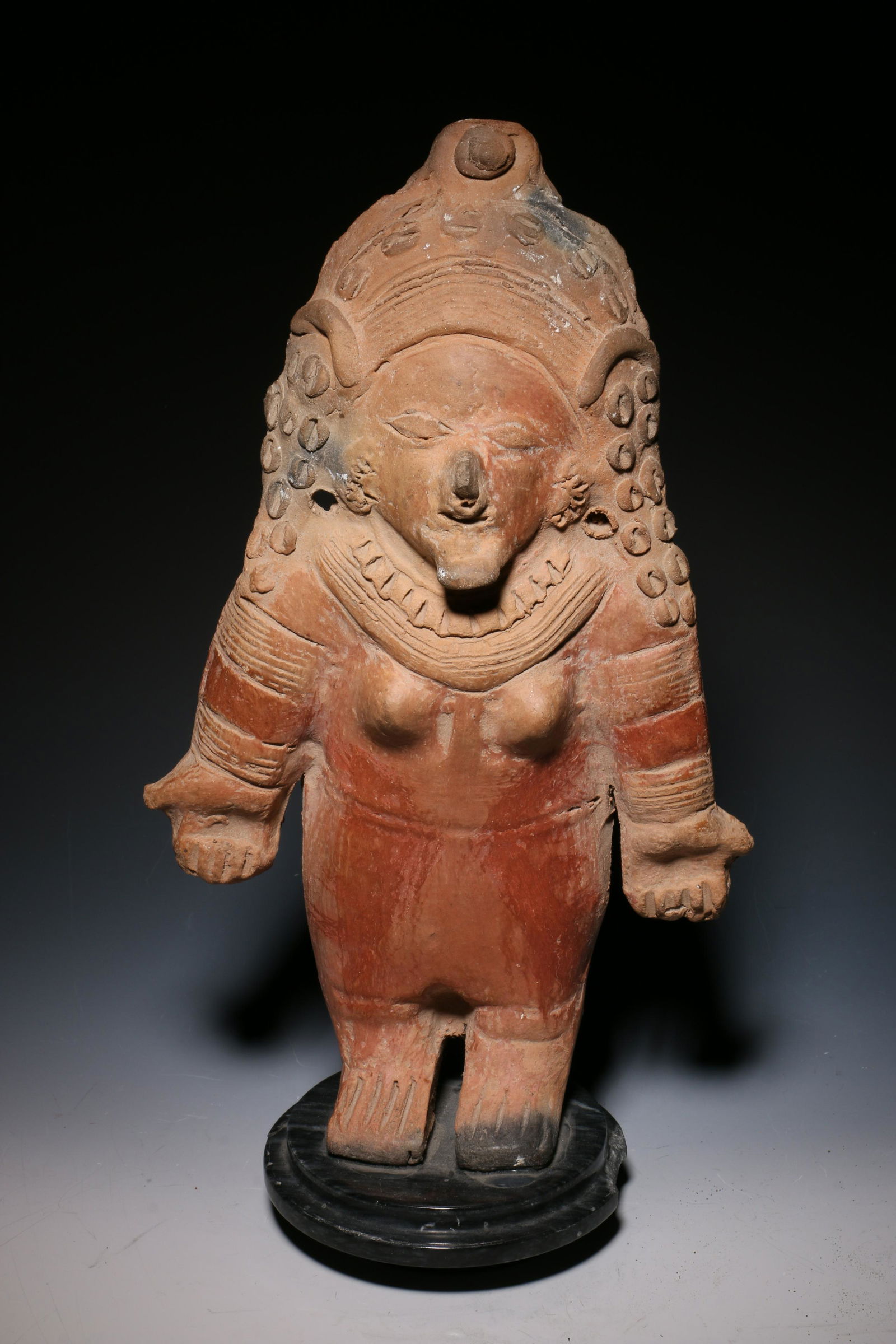 Pre-Columbian Ecuador Jama-Coaque Female Figure (1 of 3)