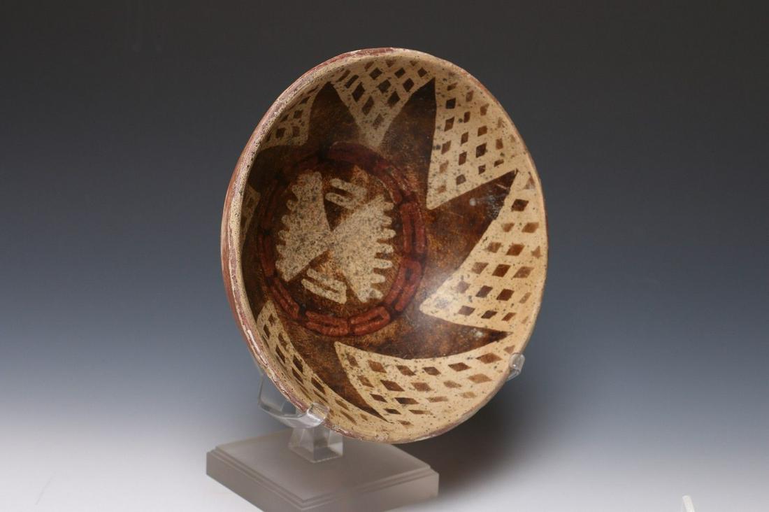 PRE-COLUMBIAN BOWL WITH BIRDS AND SUN (1 of 3)