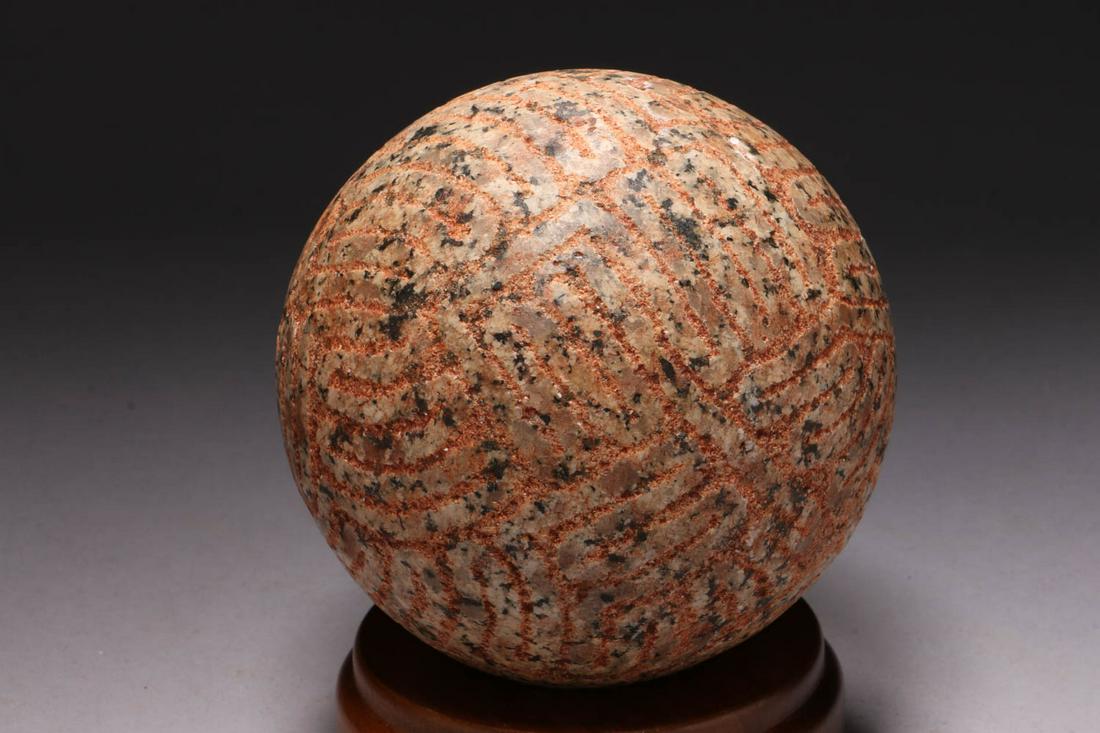Pre-Columbian Stone Ball (1 of 4)