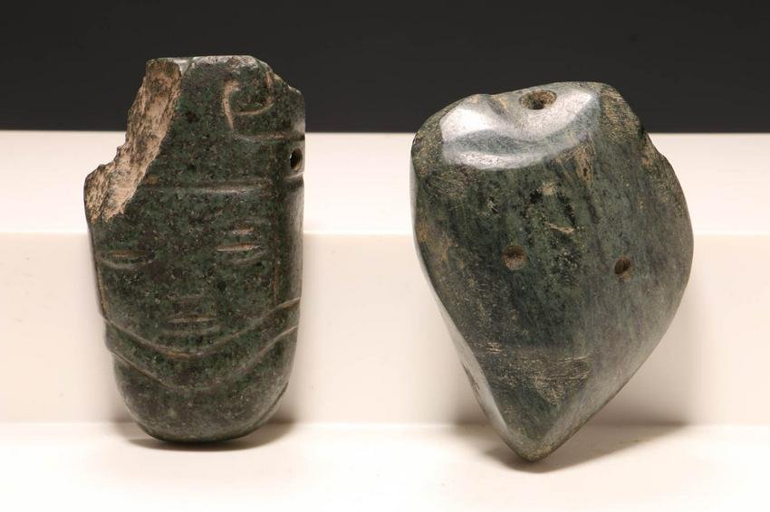 Pre-Columbian Jade Lot of 2 (1 of 2)