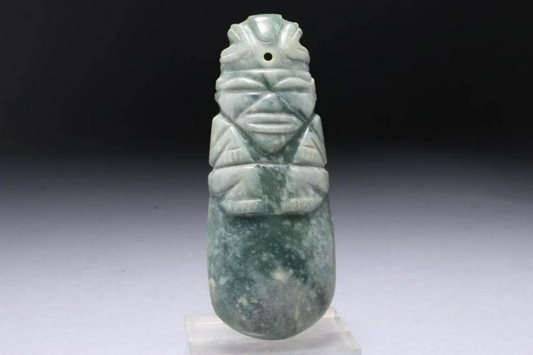 Pre-Columbian Jade Axe God (1 of 4)